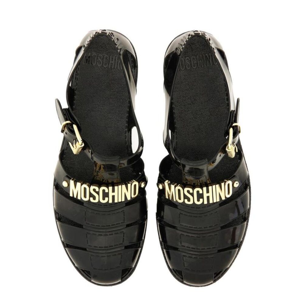 MOSCHINO COUTURE Jelly Fisherman Sandals Women BLACK - Picture 2 of 5
